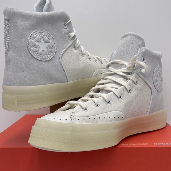 Converse WMNS CHUCK 70 MARQUIS HI VINTAGE WHITE/MOONBATHE A05620C Platforms - Picture 8 of 16